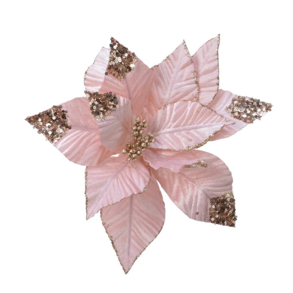 Цветок декоративный Kaemingk на клипсе 28x4 см